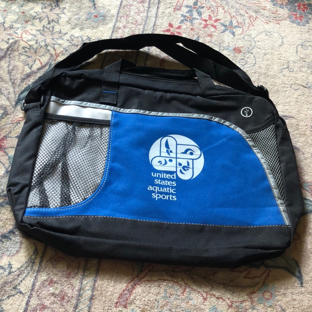 USAS United States Aquatic Sports canvas computer laptop bag